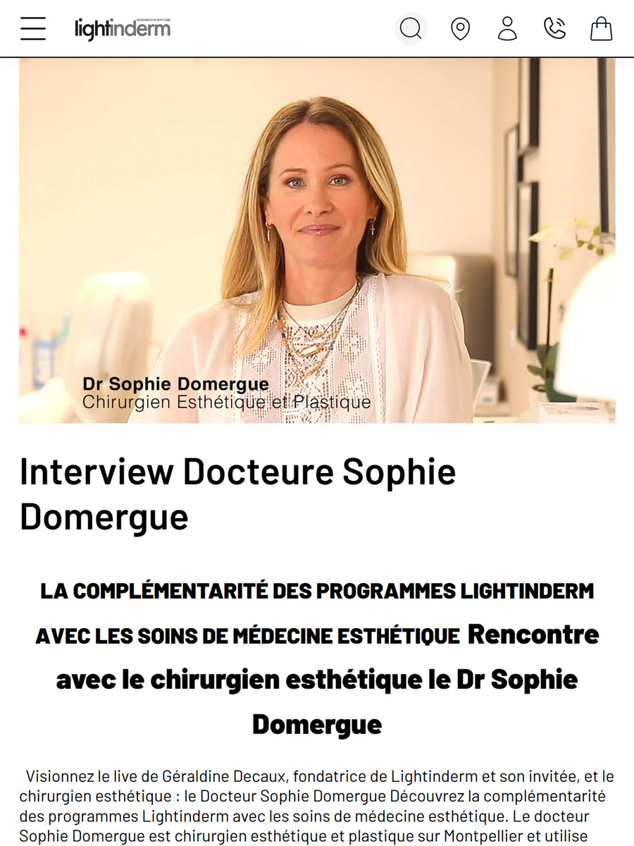 article presse lightinderm maison sophie domergue